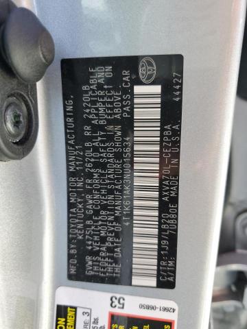 Photo 12 VIN: 4T1K61AK3NU015634 - TOYOTA CAMRY XSE 