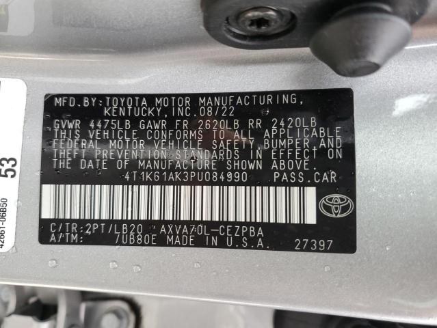 Photo 11 VIN: 4T1K61AK3PU084990 - TOYOTA CAMRY 