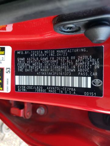 Photo 11 VIN: 4T1K61AK3PU161373 - TOYOTA CAMRY XSE 