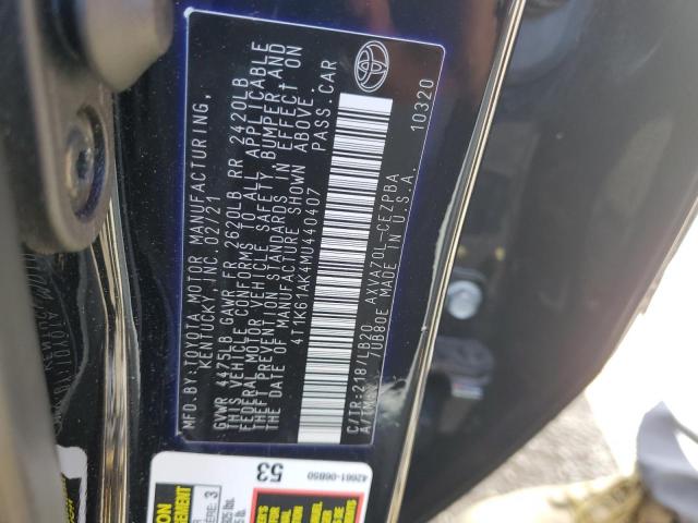 Photo 12 VIN: 4T1K61AK4MU440407 - TOYOTA CAMRY 