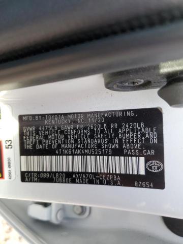 Photo 11 VIN: 4T1K61AK4MU525179 - TOYOTA CAMRY 