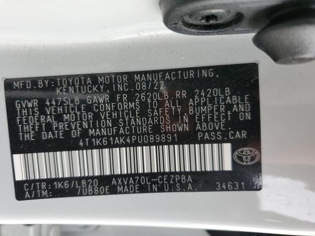 Photo 12 VIN: 4T1K61AK4PU089891 - TOYOTA CAMRY 