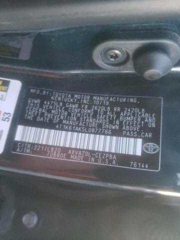 Photo 9 VIN: 4T1K61AK5LU877766 - TOYOTA CAMRY XSE 