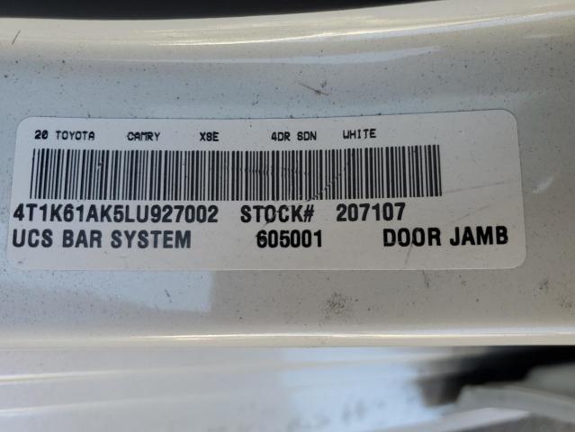 Photo 11 VIN: 4T1K61AK5LU927002 - TOYOTA CAMRY XSE 