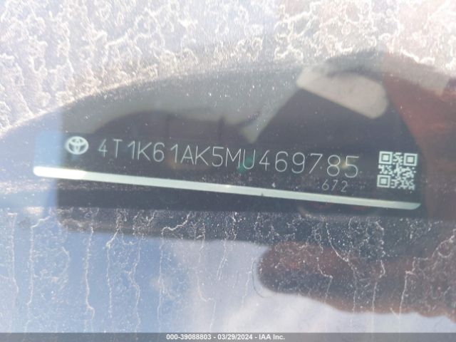 Photo 8 VIN: 4T1K61AK5MU469785 - TOYOTA CAMRY 