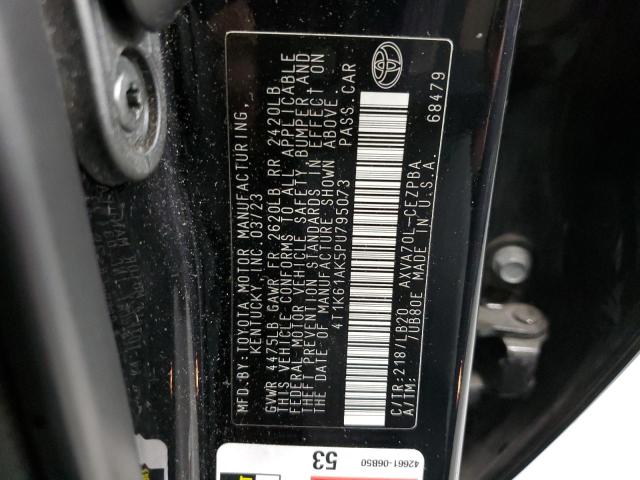 Photo 11 VIN: 4T1K61AK5PU795073 - TOYOTA CAMRY XSE 