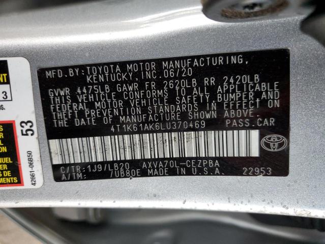 Photo 11 VIN: 4T1K61AK6LU370469 - TOYOTA CAMRY XSE 