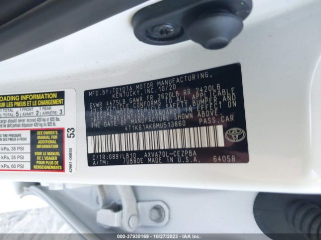 Photo 8 VIN: 4T1K61AK6MU513860 - TOYOTA CAMRY 