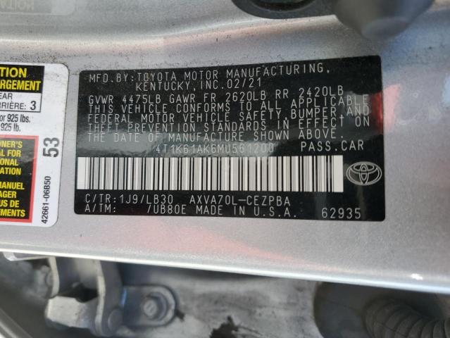 Photo 11 VIN: 4T1K61AK6MU561200 - TOYOTA CAMRY XSE 