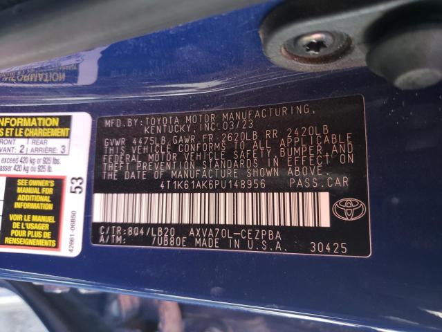 Photo 12 VIN: 4T1K61AK6PU148956 - TOYOTA CAMRY 