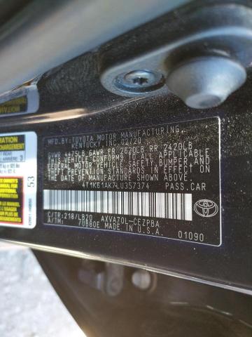 Photo 9 VIN: 4T1K61AK7LU357374 - TOYOTA CAMRY XSE 