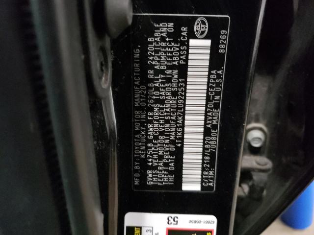 Photo 11 VIN: 4T1K61AK7LU922531 - TOYOTA CAMRY XSE 