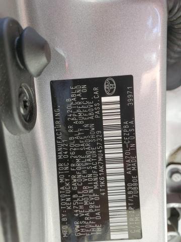 Photo 11 VIN: 4T1K61AK7MU457329 - TOYOTA CAMRY XSE 