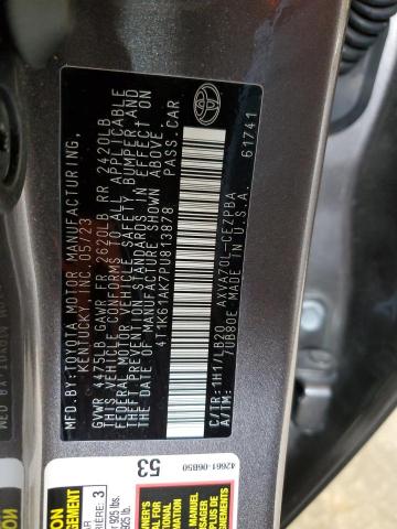 Photo 11 VIN: 4T1K61AK7PU813878 - TOYOTA CAMRY XSE 