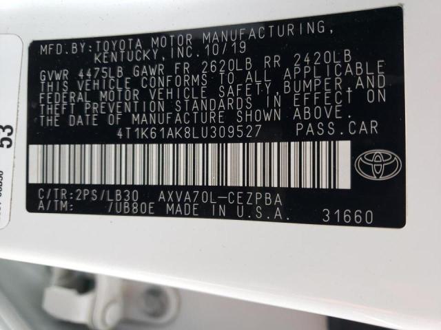 Photo 11 VIN: 4T1K61AK8LU309527 - TOYOTA CAMRY XSE 