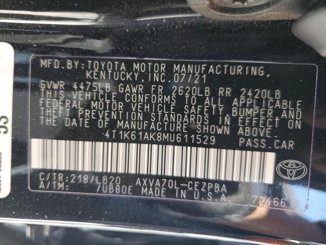 Photo 11 VIN: 4T1K61AK8MU611529 - TOYOTA CAMRY 