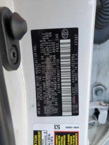 Photo 11 VIN: 4T1K61AK8NU017136 - TOYOTA CAMRY 