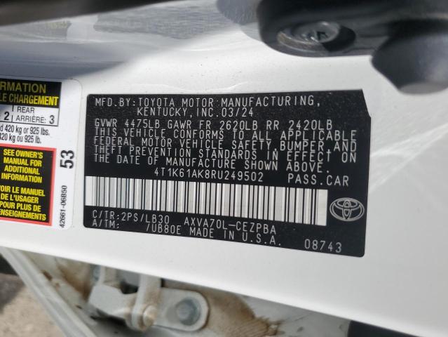 Photo 11 VIN: 4T1K61AK8RU249502 - TOYOTA CAMRY XSE 