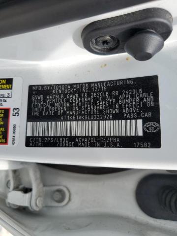 Photo 11 VIN: 4T1K61AK9LU332928 - TOYOTA CAMRY XSE 