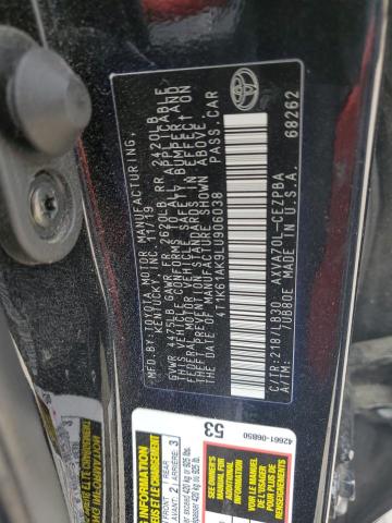 Photo 11 VIN: 4T1K61AK9LU906038 - TOYOTA CAMRY 