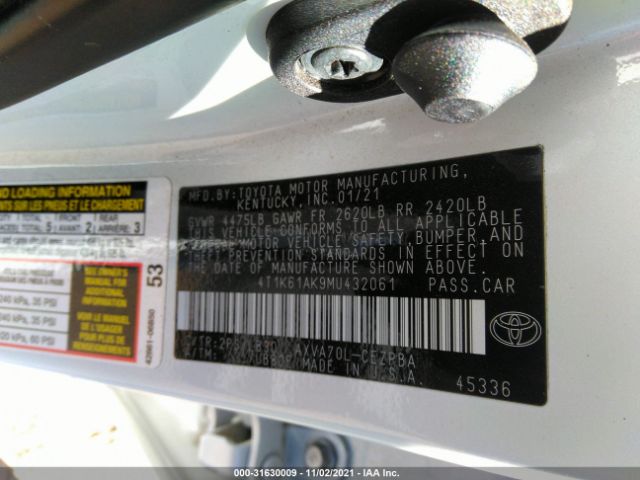 Photo 8 VIN: 4T1K61AK9MU432061 - TOYOTA CAMRY 