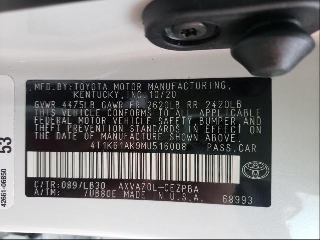 Photo 9 VIN: 4T1K61AK9MU516008 - TOYOTA CAMRY XSE 