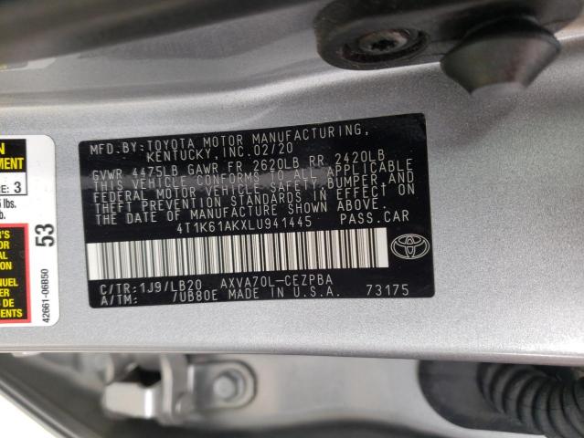 Photo 11 VIN: 4T1K61AKXLU941445 - TOYOTA CAMRY 