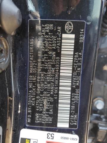 Photo 12 VIN: 4T1K61AKXMU469359 - TOYOTA CAMRY 