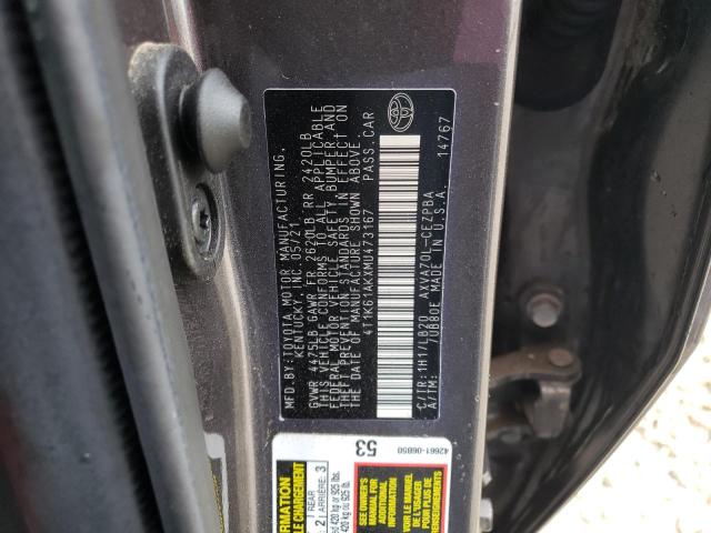 Photo 11 VIN: 4T1K61AKXMU473167 - TOYOTA CAMRY 