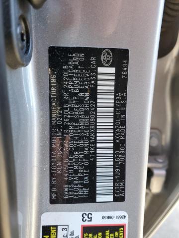 Photo 11 VIN: 4T1K61AKXRU902427 - TOYOTA CAMRY XSE 