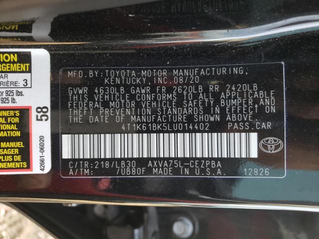 Photo 9 VIN: 4T1K61BK5LU014402 - TOYOTA CAMRY XSE 