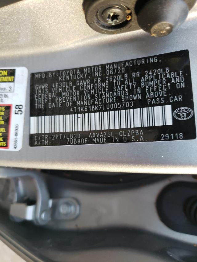 Photo 9 VIN: 4T1K61BK7LU005703 - TOYOTA CAMRY XSE 