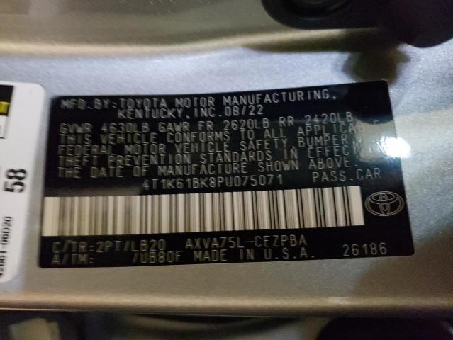 Photo 11 VIN: 4T1K61BK8PU075071 - TOYOTA CAMRY XSE 