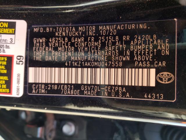 Photo 9 VIN: 4T1KZ1AK0MU047558 - TOYOTA CAMRY TRD 