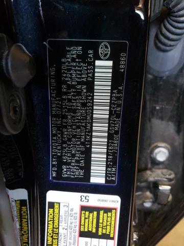 Photo 11 VIN: 4T1KZ1AK0MU059242 - TOYOTA CAMRY 