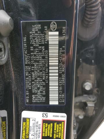 Photo 11 VIN: 4T1KZ1AK1MU058939 - TOYOTA CAMRY 