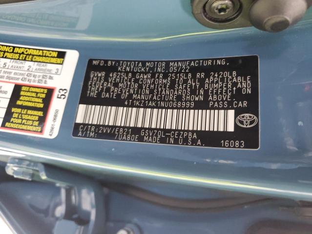 Photo 11 VIN: 4T1KZ1AK1NU068999 - TOYOTA CAMRY 