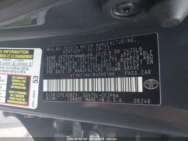 Photo 8 VIN: 4T1KZ1AK1RU090166 - TOYOTA CAMRY 