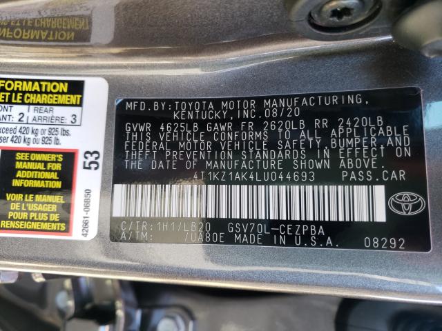 Photo 9 VIN: 4T1KZ1AK4LU044693 - TOYOTA CAMRY TRD 