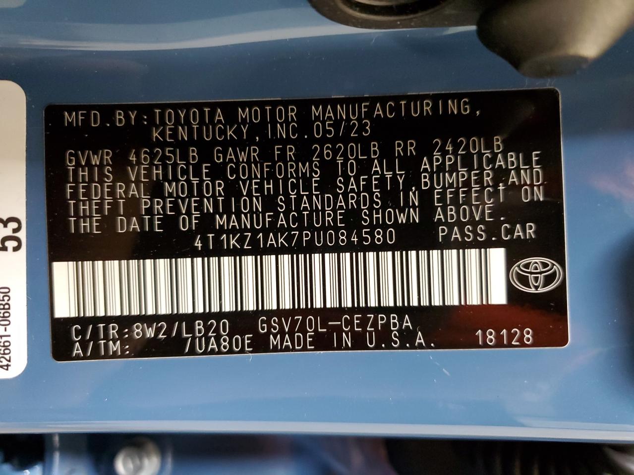 Photo 12 VIN: 4T1KZ1AK7PU084580 - TOYOTA CAMRY 