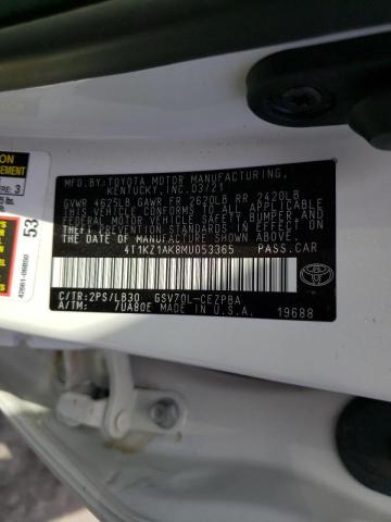 Photo 9 VIN: 4T1KZ1AK8MU053365 - TOYOTA CAMRY 