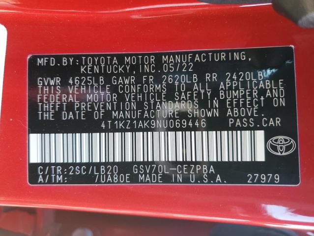 Photo 12 VIN: 4T1KZ1AK9NU069446 - TOYOTA CAMRY TRD 