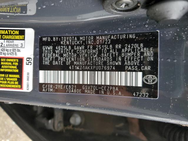 Photo 12 VIN: 4T1KZ1AKXPU076974 - TOYOTA CAMRY 