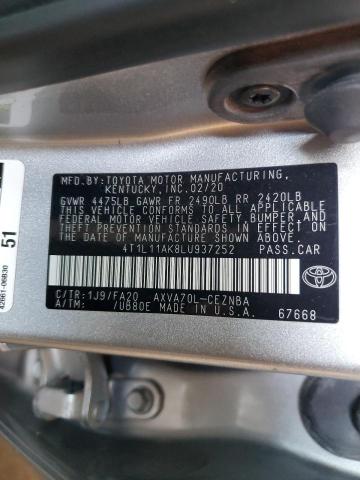 Photo 11 VIN: 4T1L11AK8LU937252 - TOYOTA CAMRY LE 