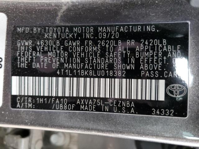 Photo 11 VIN: 4T1L11BK8LU018382 - TOYOTA CAMRY 