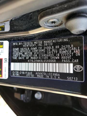 Photo 11 VIN: 4T1L31AKXLU540068 - TOYOTA CAMRY LE 