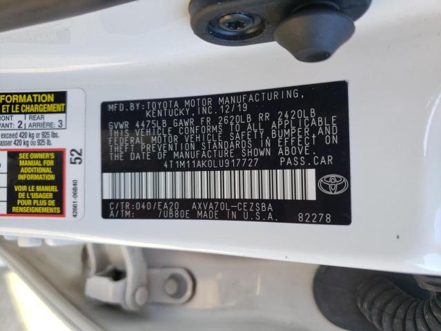 Photo 11 VIN: 4T1M11AK0LU917727 - TOYOTA CAMRY 