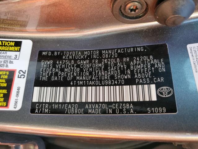 Photo 9 VIN: 4T1M11AK0LU983470 - TOYOTA CAMRY SE 