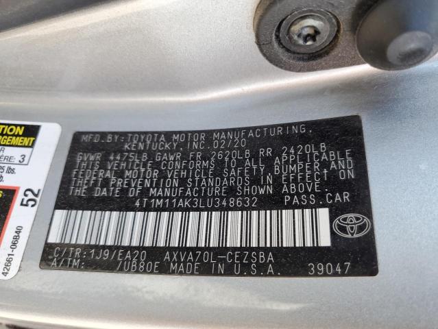 Photo 12 VIN: 4T1M11AK3LU348632 - TOYOTA CAMRY 