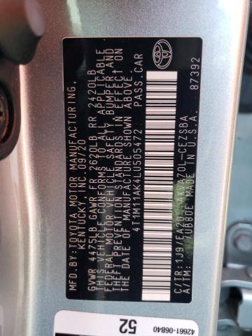 Photo 11 VIN: 4T1M11AK4LU505472 - TOYOTA CAMRY SE 